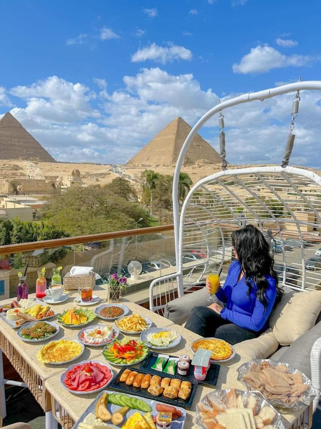 Tree Lounge Pyramids View Inn , Sphinx Giza Kafret el-Gabal Exterior foto