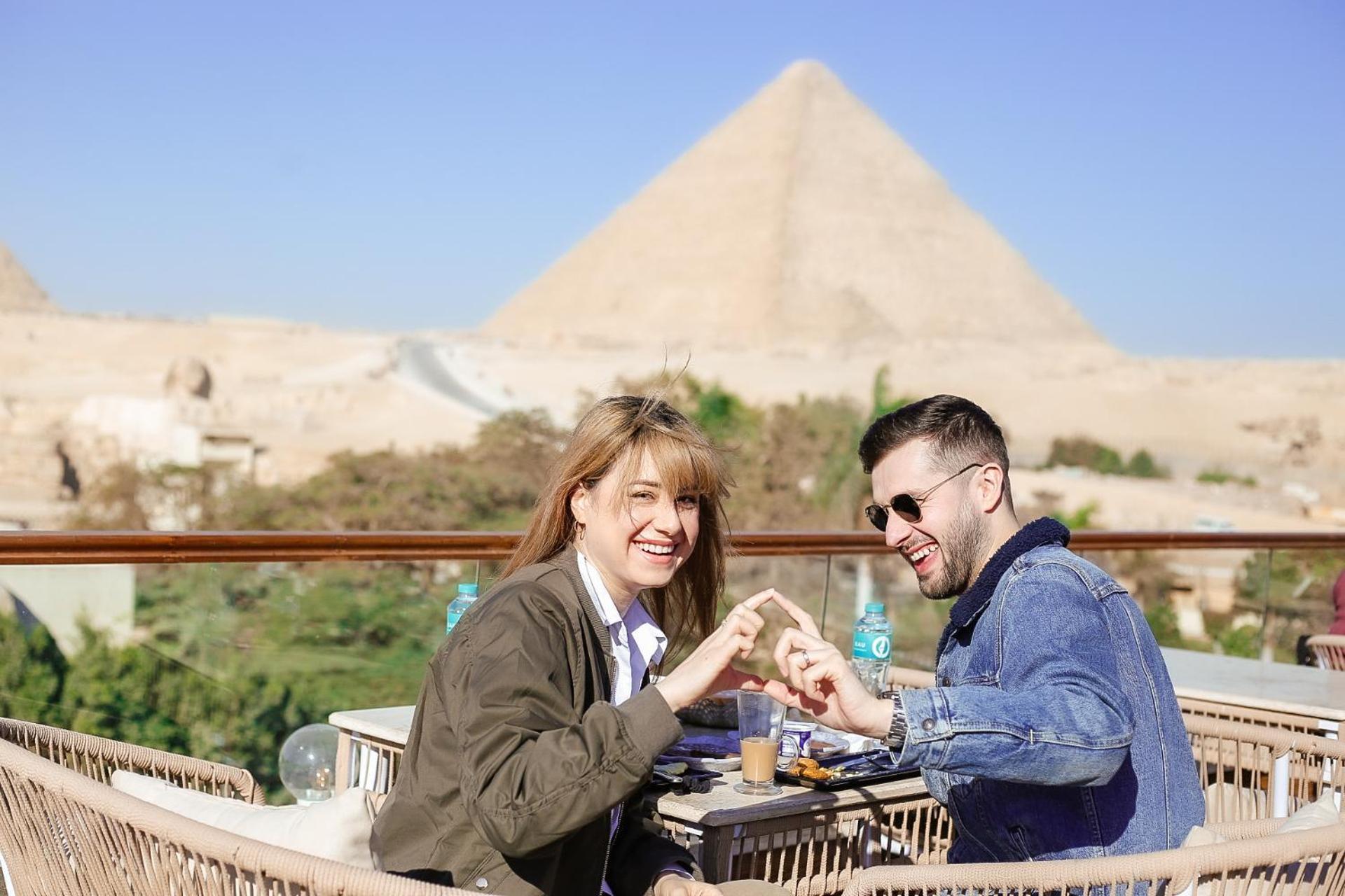 Tree Lounge Pyramids View Inn , Sphinx Giza Kafret el-Gabal Exterior foto