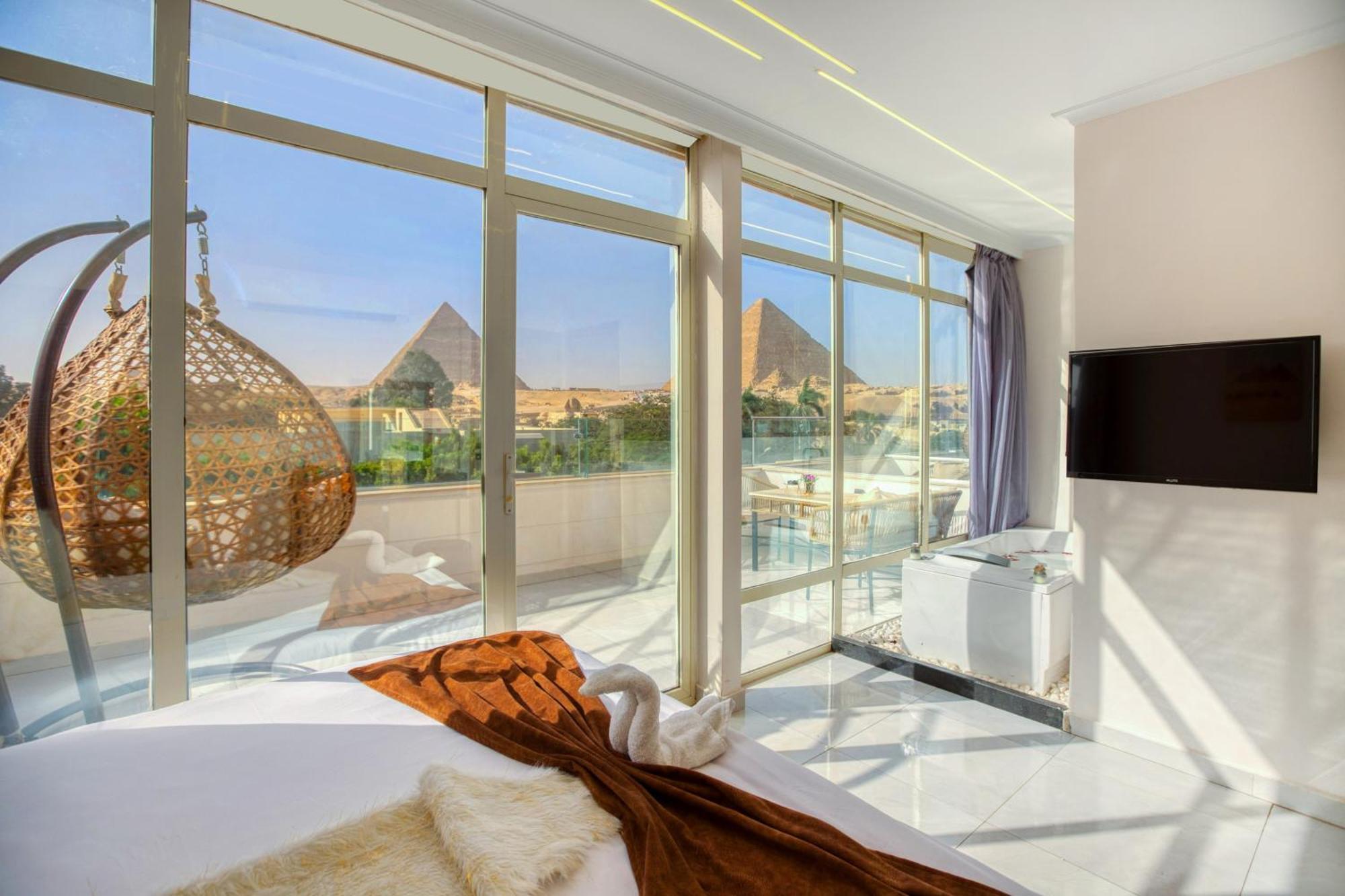 Tree Lounge Pyramids View Inn , Sphinx Giza Kafret el-Gabal Exterior foto